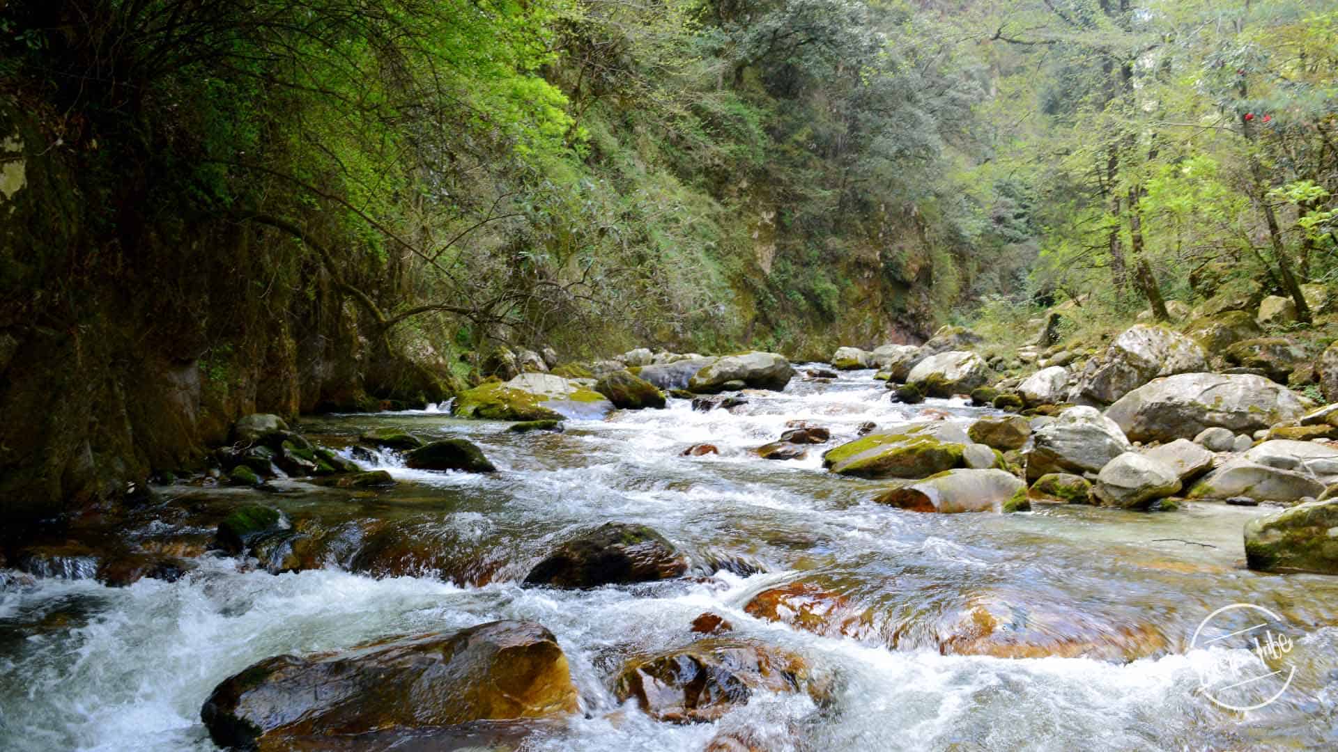 Grahan stream, en-route grahan village